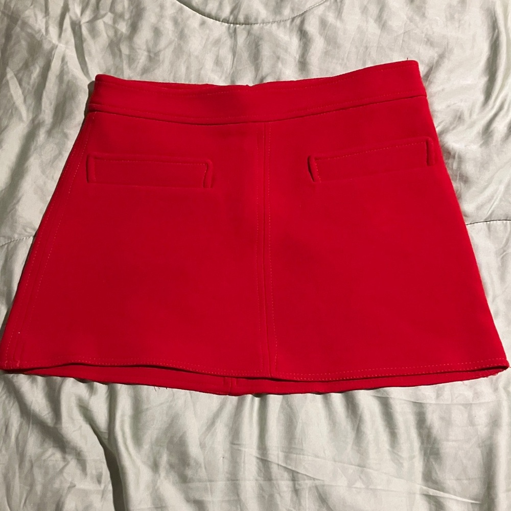 Zara Red Mini Skirt